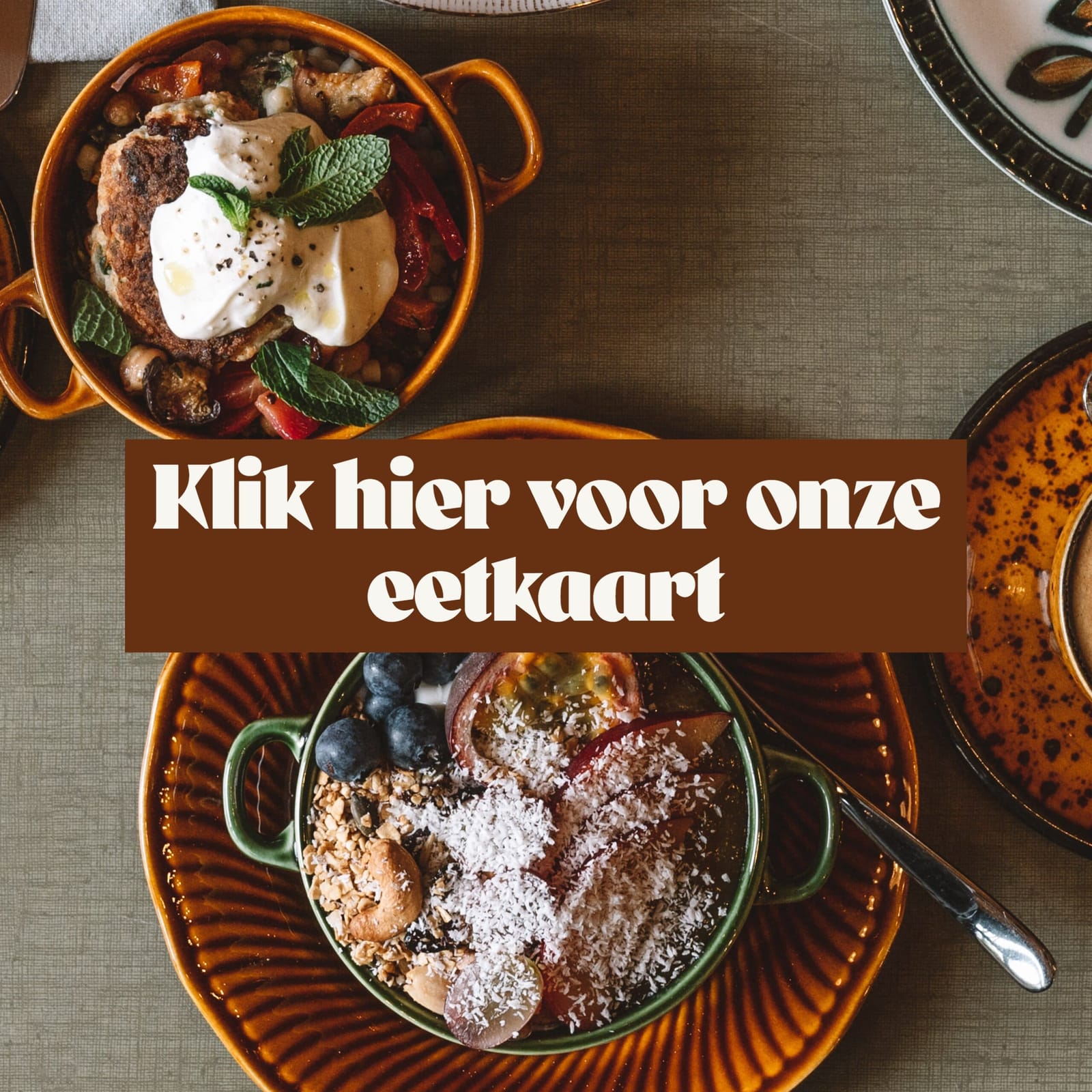 Nederlandstalige eetkaart van Cozette